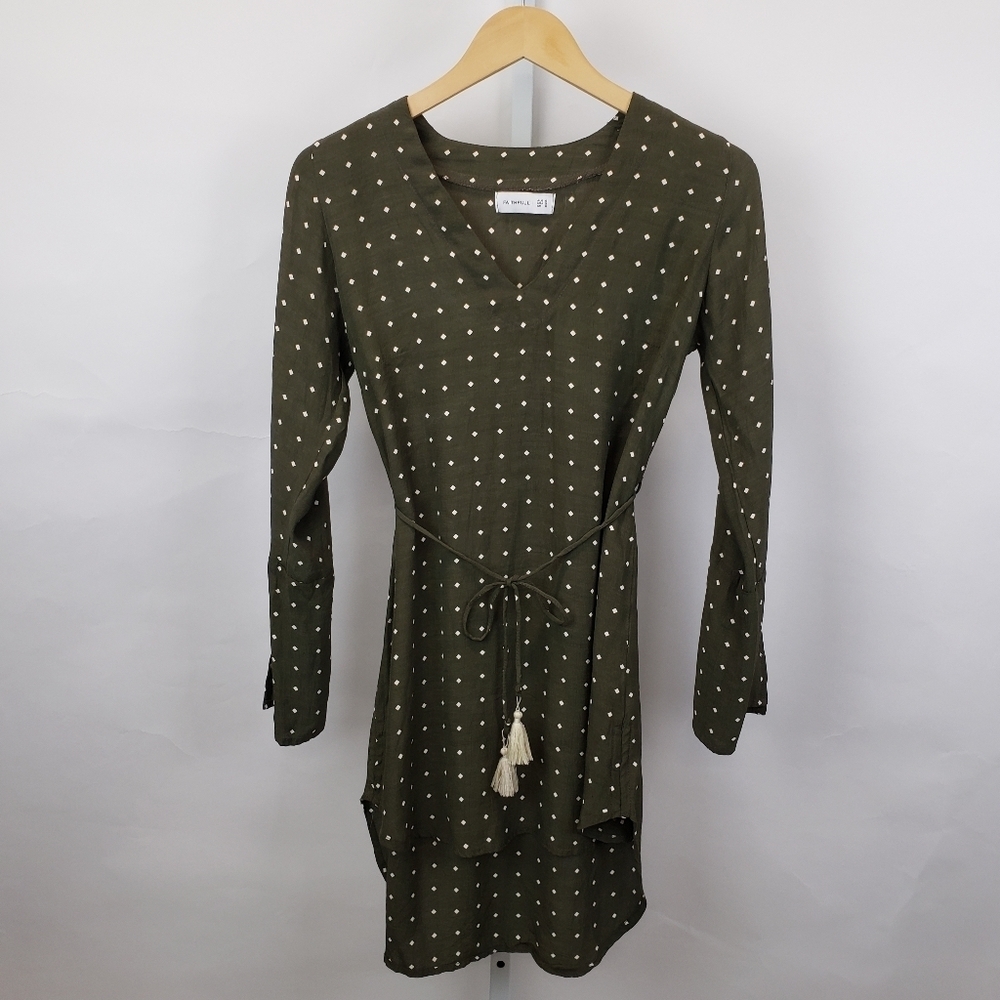 Faithfull The Brand olive green neroli dress size 2